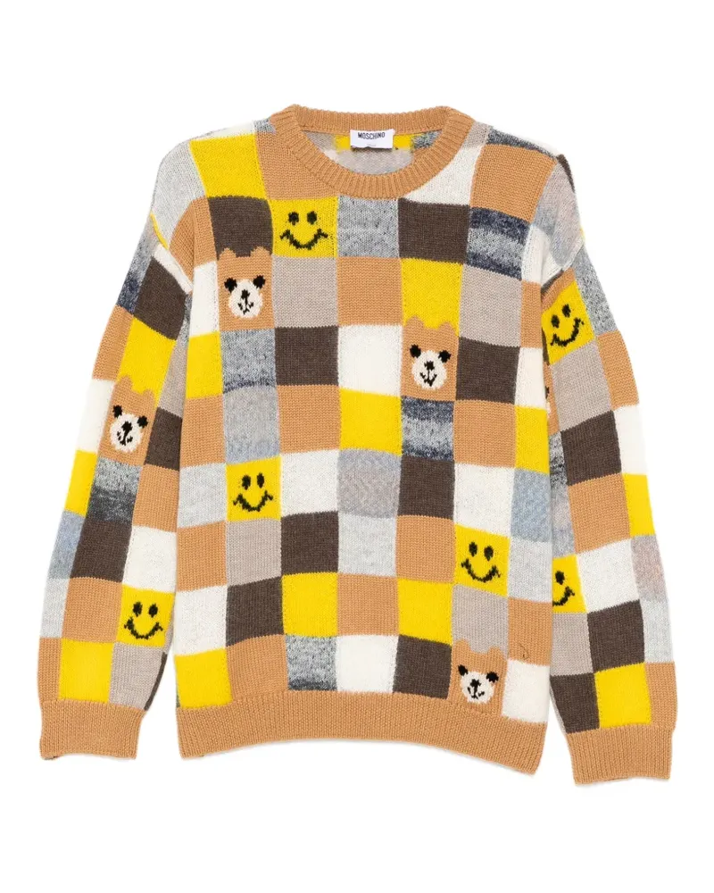 Moschino checked sweater - Braun Braun