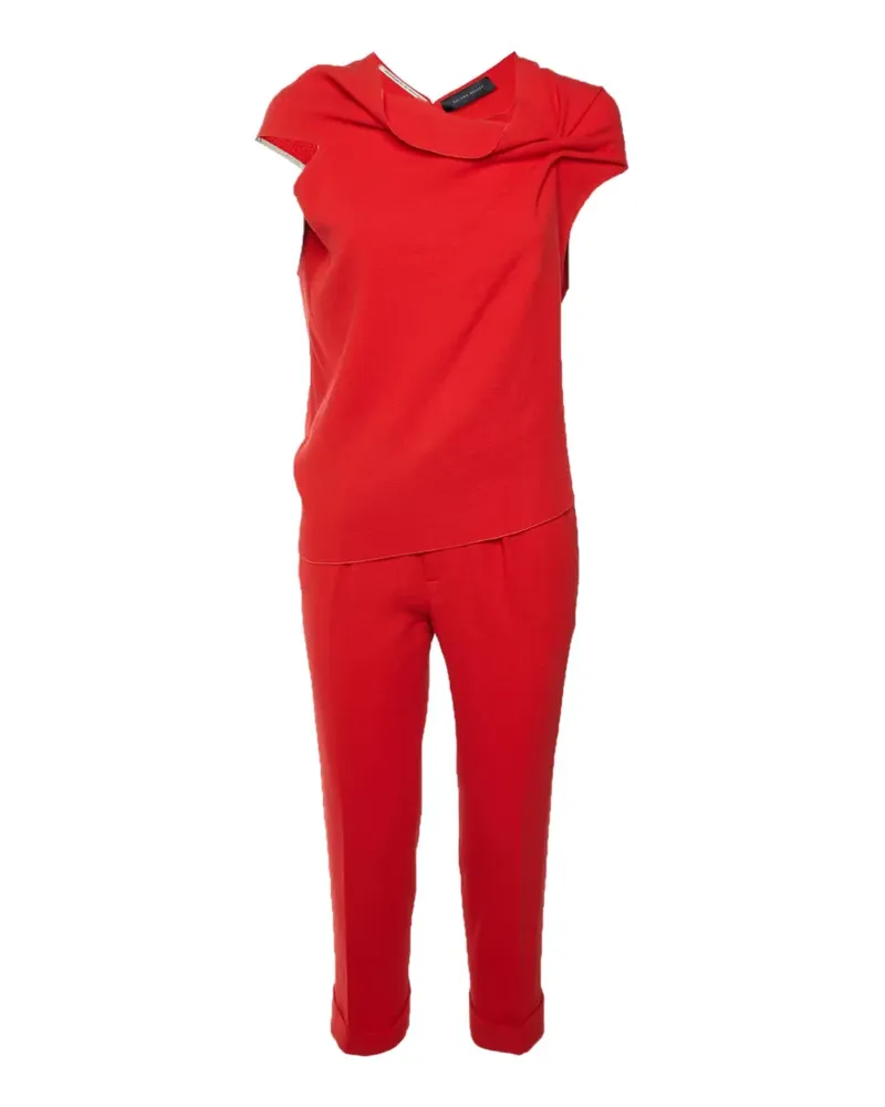 Roland Mouret Hosen-Set mit Cut-Out - Rot Rot