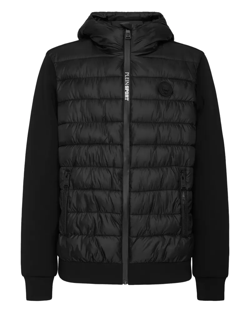 Philipp Plein Gesteppte Kapuzenjacke - Schwarz Schwarz