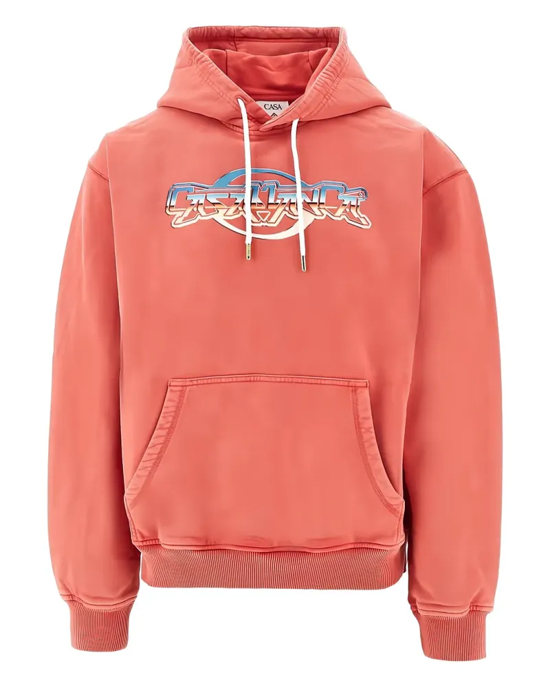 Casablanca Paris logo-print hoodie - Orange Orange