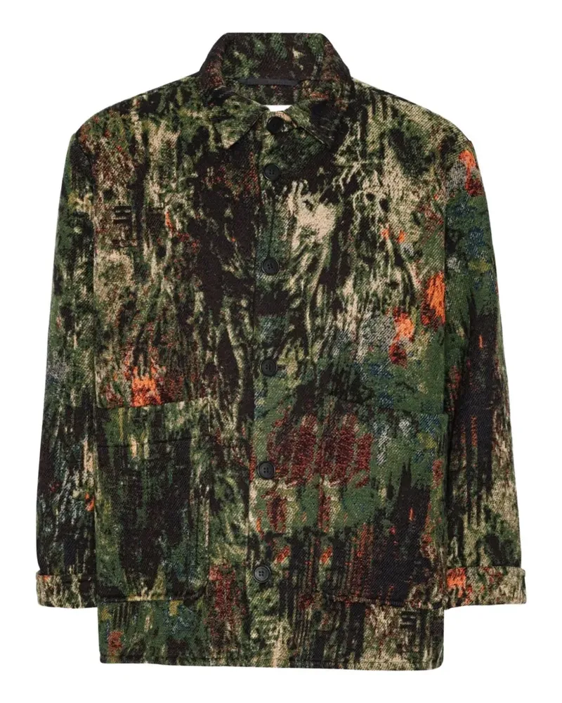 Henrik Vibskov Wheel Jacke aus Jacquard - Grün Grün