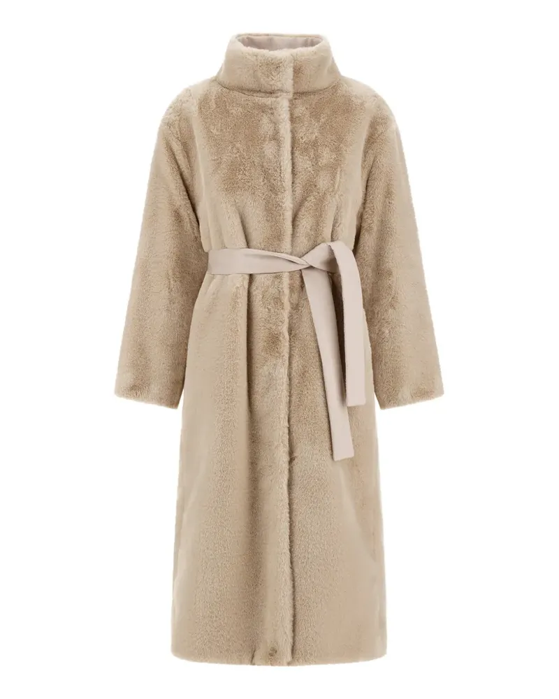 Herno Wendbarer Mantel mit Gürtel - Nude Nude