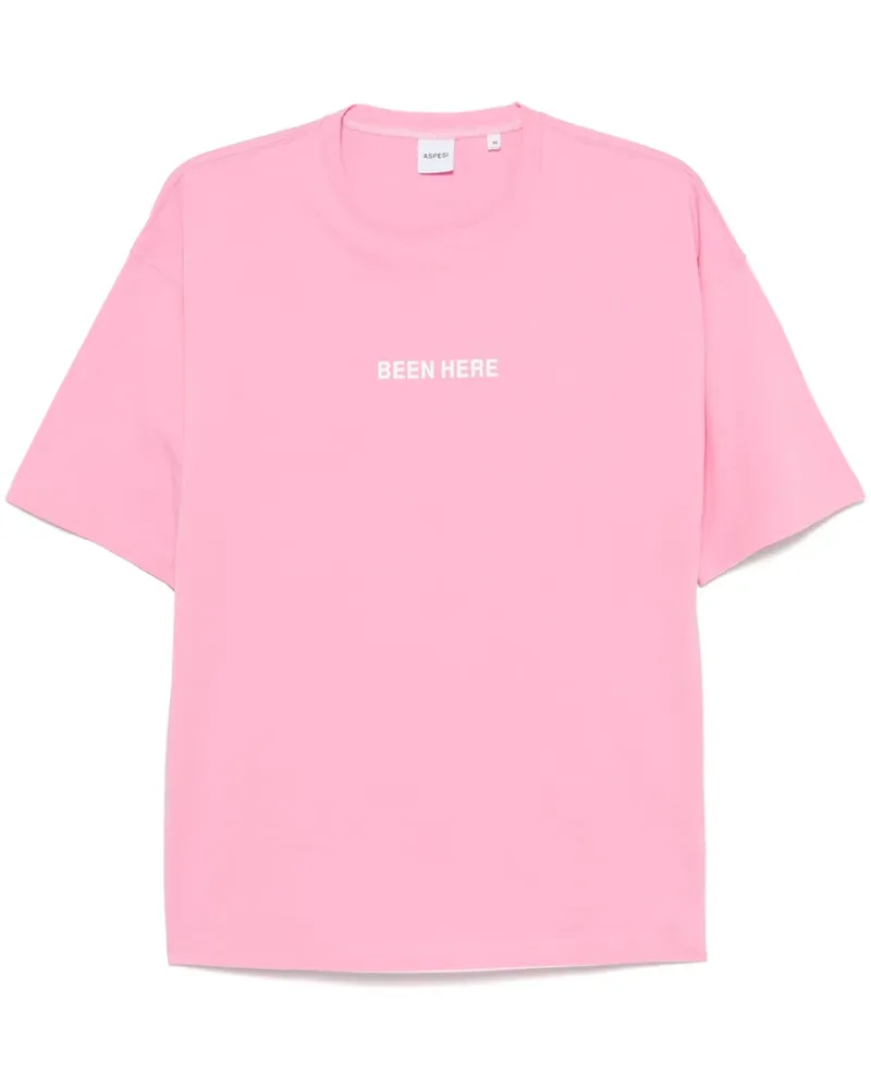 ASPESI Been Here T-Shirt - Rosa Rosa