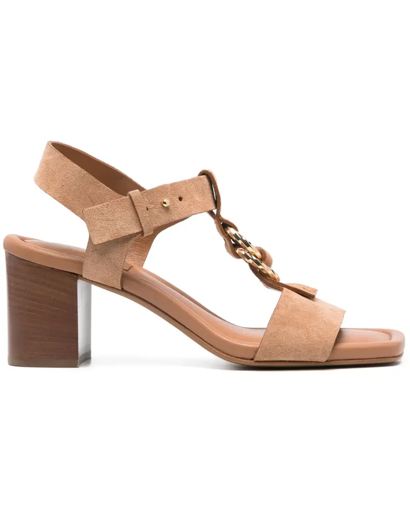 Ulla Johnson Sandalen aus Wildleder 75mm - Braun Braun