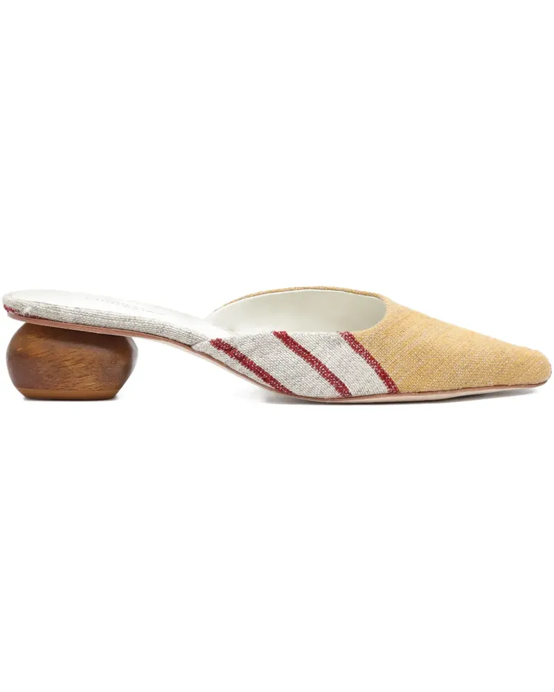 Sarah Chofakian Guest Room mules - Nude Nude