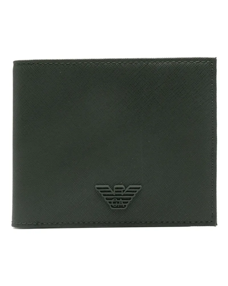Emporio Armani logo.appliqué wallet - Grün Grün