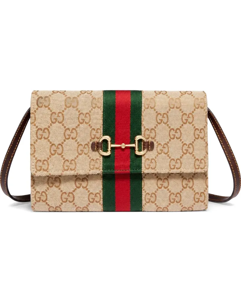 Gucci Horsebit GG Supreme tote bag - Nude Nude