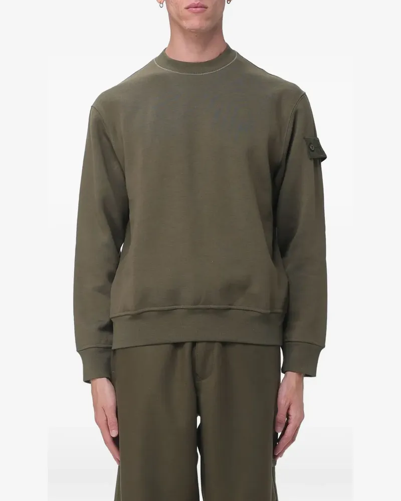 Stone Island logo-patch sweater - Grün Grün