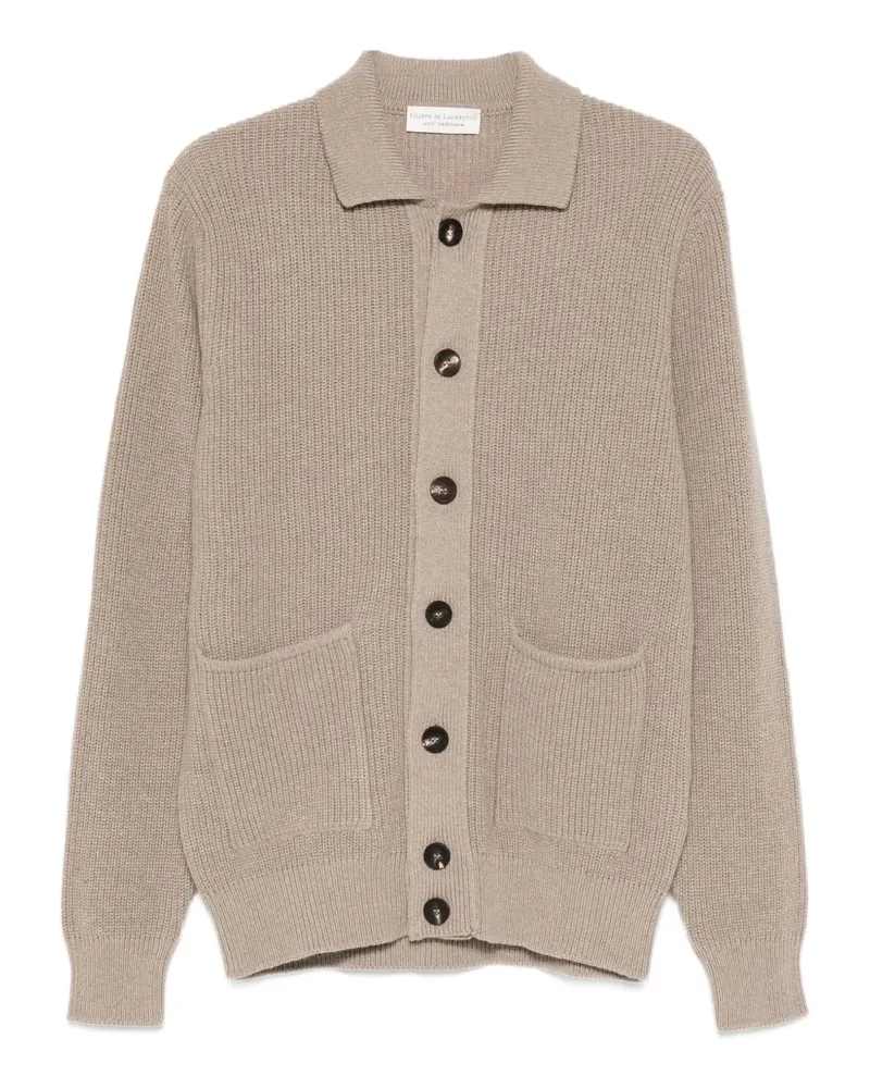 Filippo de Laurentiis pocket buttoned cardigan - Nude Nude