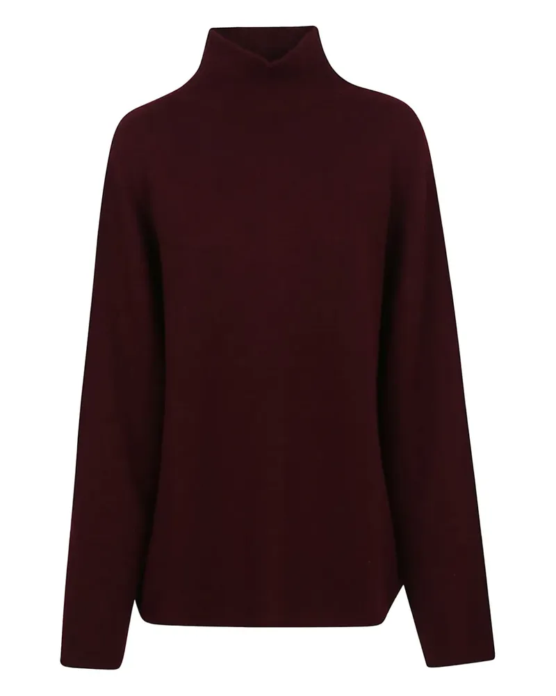 ALLUDE Pullover mit Stehkragen - Braun Braun