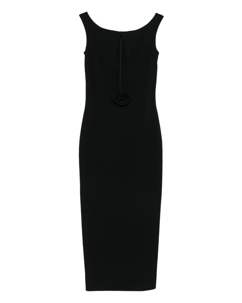 Magda Butrym Maxikleid mit Cut-Outs - Schwarz Schwarz