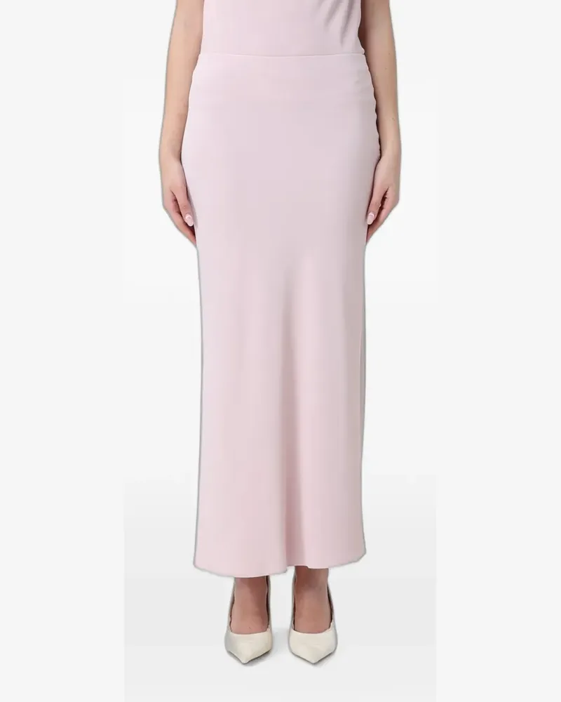 Hanita elasticated-waistband midi skirt - Rosa Rosa