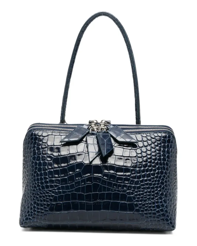 ATTICO L'Altra di Milano Schultertasche aus Leder - Blau Blau