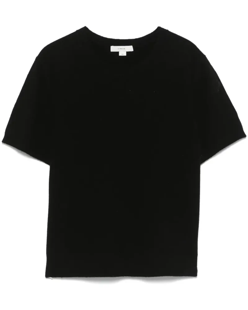 Vince Klassisches T-Shirt - Schwarz Schwarz