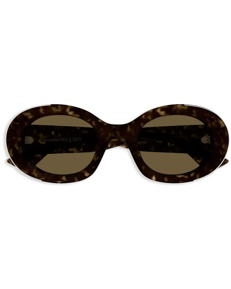 Alexander McQueen AM0445S Sonnenbrille - Braun Braun