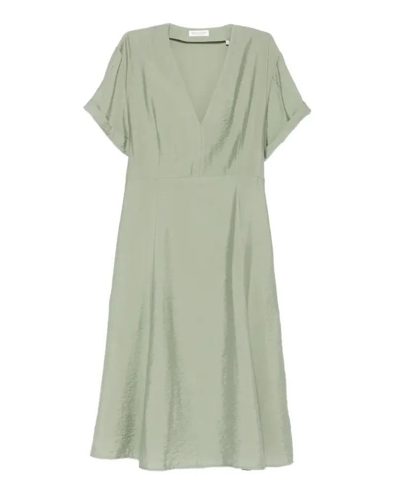 Marc O'Polo V-neck midi dress - Grün Grün