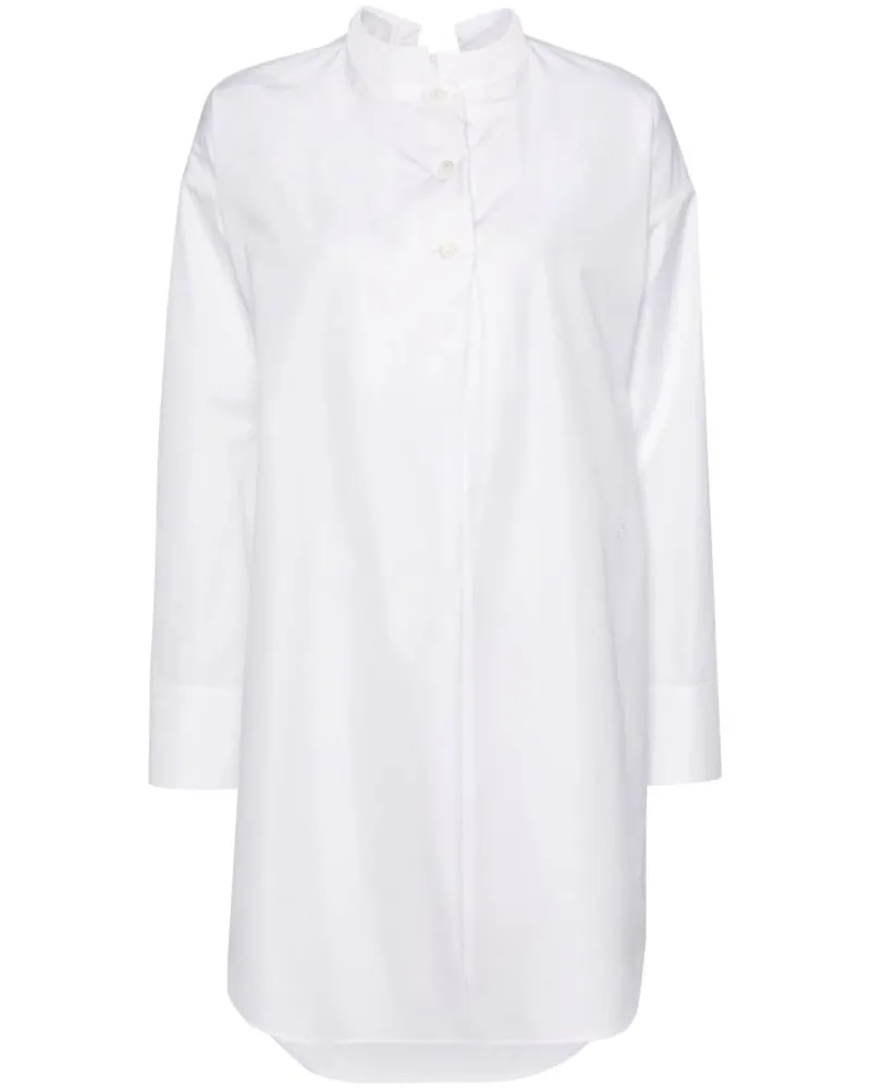 Givenchy Hemd-Minikleid mit Stehkragen - Weiß Weiß