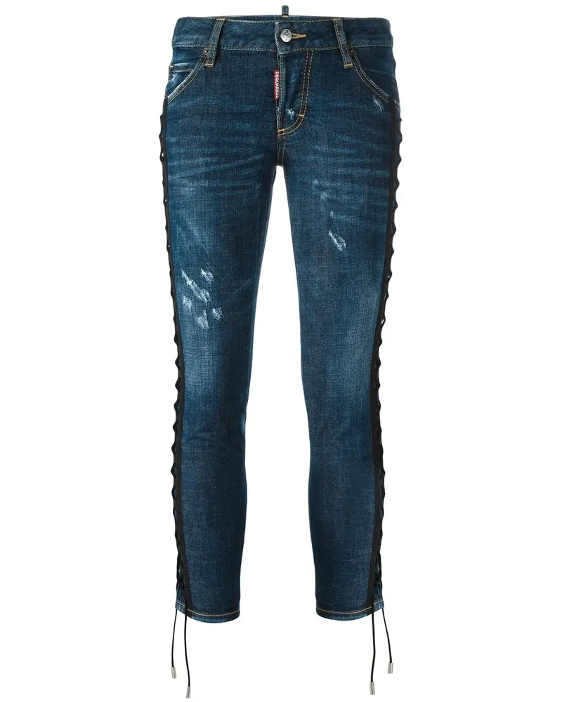 Dsquared2 Deana' Jeans mit Schnürungen - Blau Blau