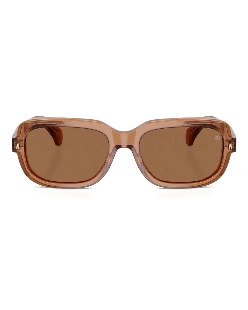 Moncler Suntrap Sonnenbrille mit eckigem Gestell - Orange Orange