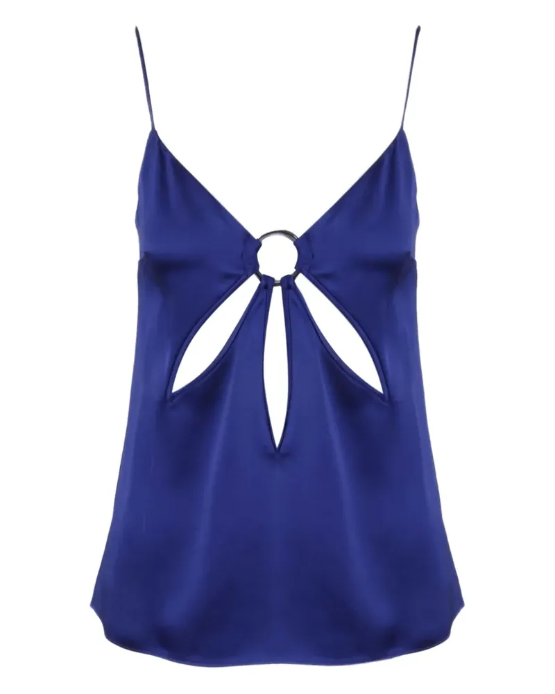 Stella McCartney Oberteil aus Satin - Blau Blau