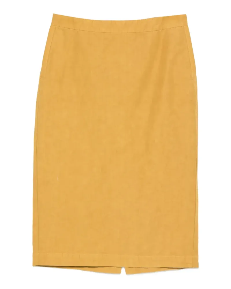 ASPESI Geknöpfter Rock - Gelb Gelb