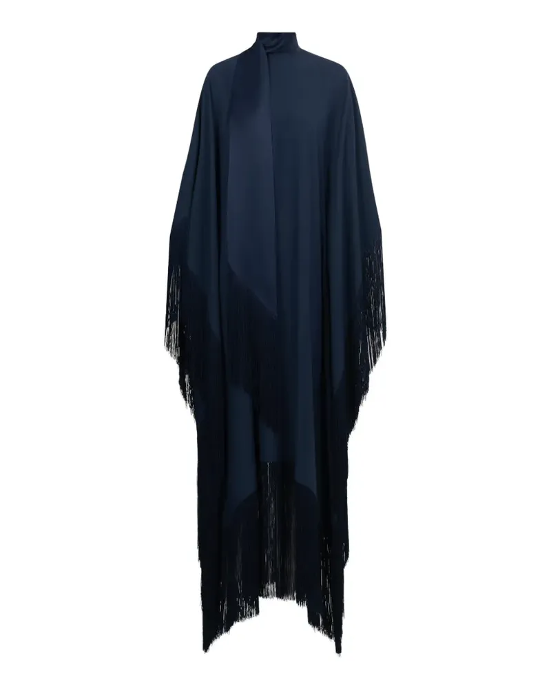Taller Marmo Mrs Ross Maxikleid mit Fransen - Blau Blau