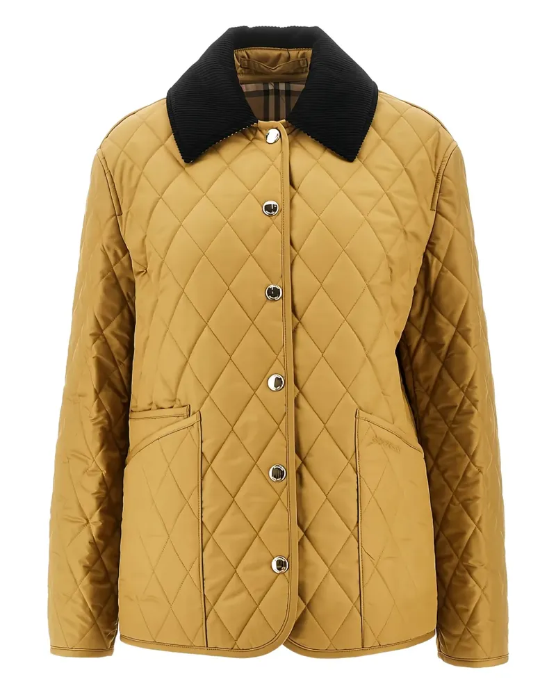 Burberry quilted-pattern jacket - Gelb Gelb