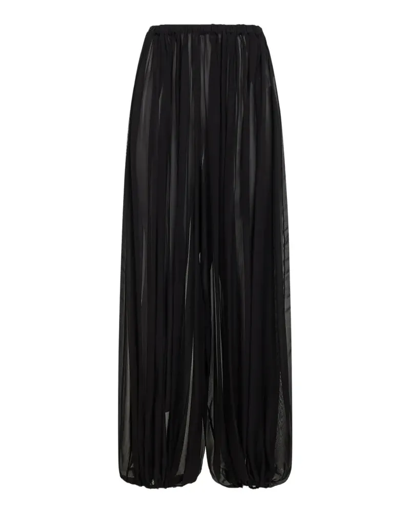 Giuseppe di Morabito pleated silk trousers - Schwarz Schwarz