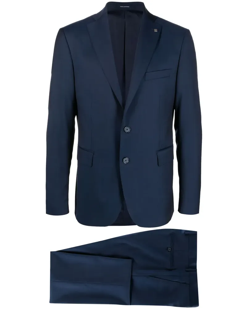 Tagliatore Anzug mit Logo-Schild - Blau Blau