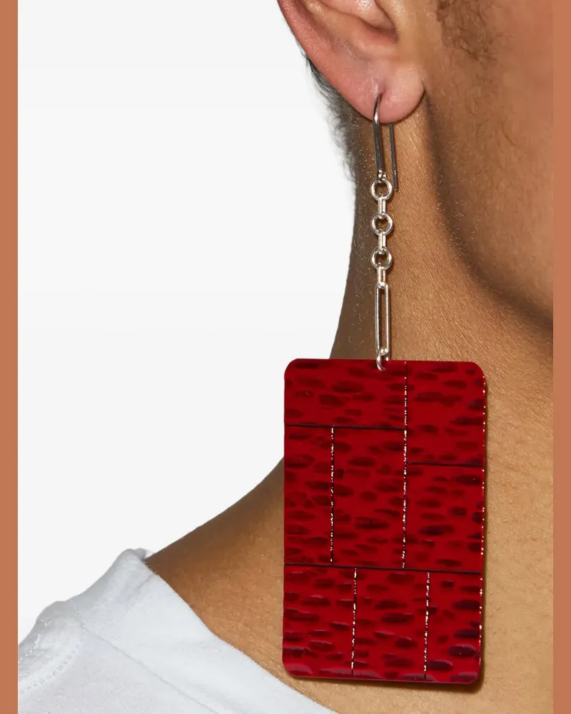 Isabel Marant Blacke patterned earrings - Rot Rot