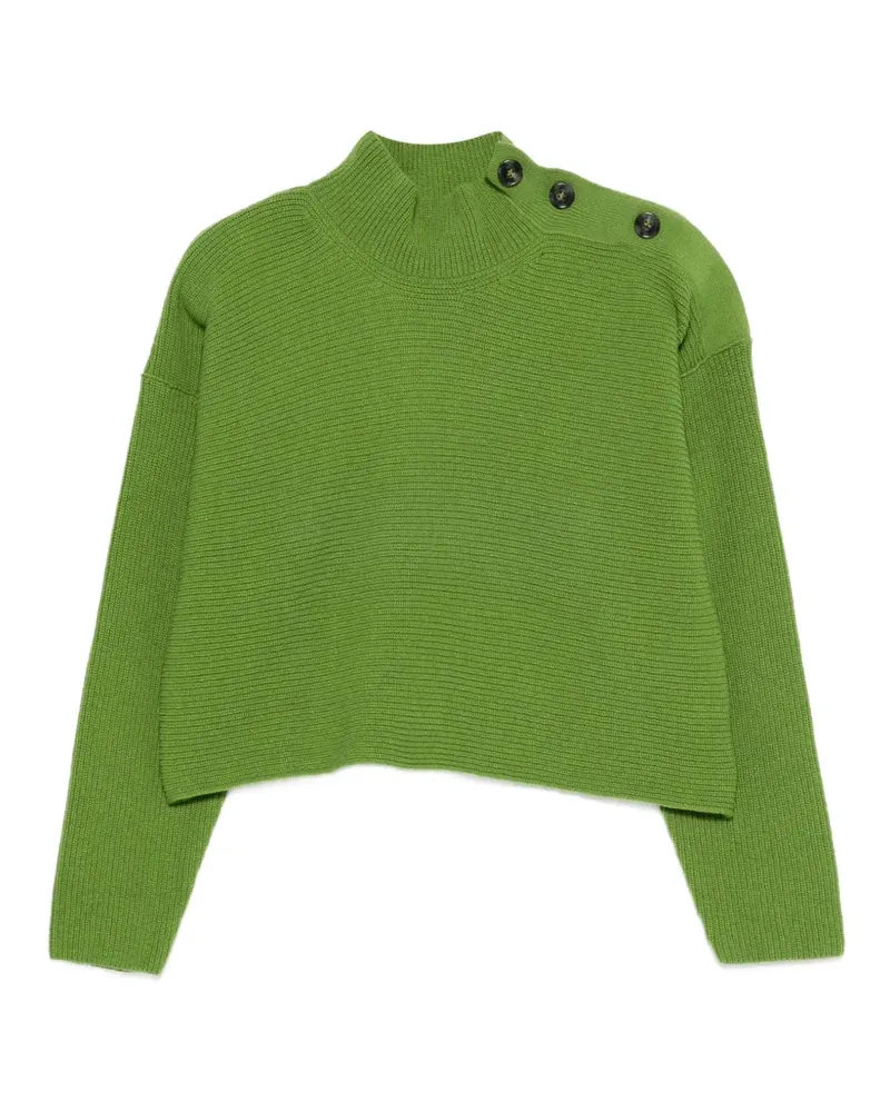 Iceberg Geknöpfter Rollkragenpullover - Grün Grün