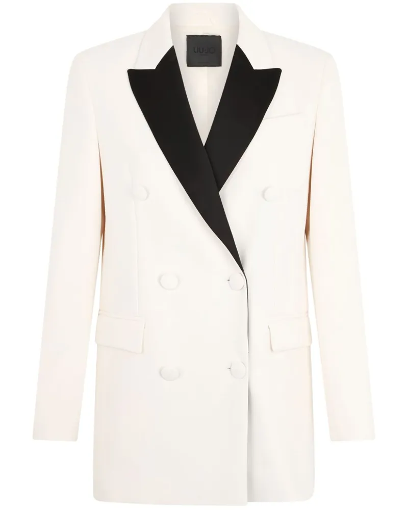 Liu Jo Doppelreihiger Blazer - Weiß Weiß