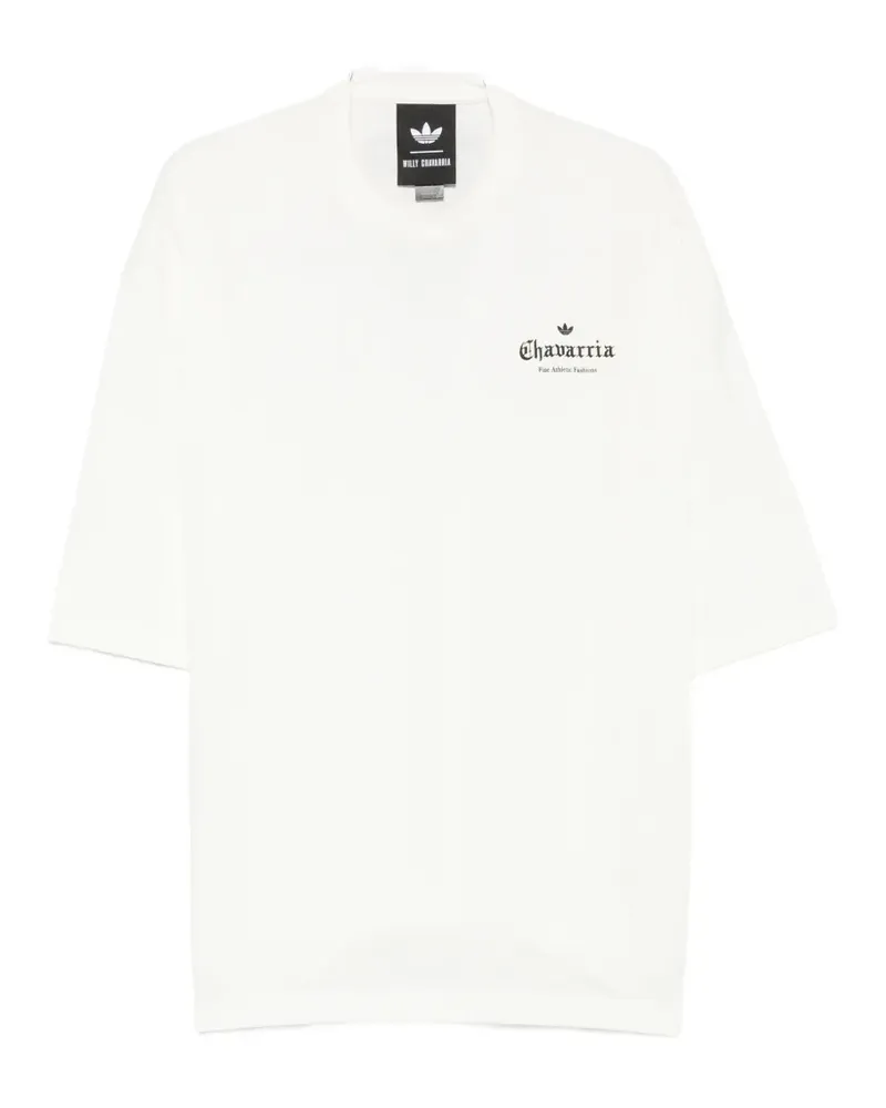 adidas logo-print T-shirt - Rot Rot