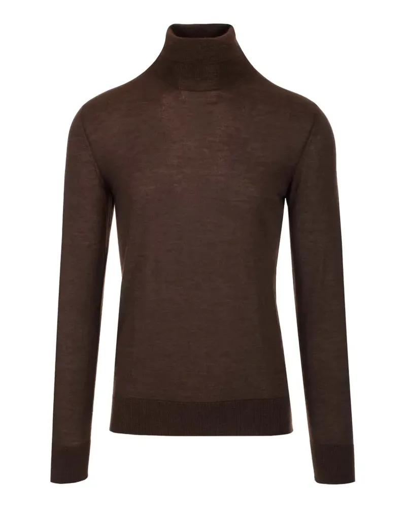 Al Duca D’Aosta 1902 Rollkragenpullover aus Kaschmirgemisch - Braun Braun