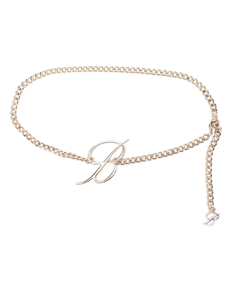 Blumarine Kettengürtel mit Logo-Anhänger - Gold Gold