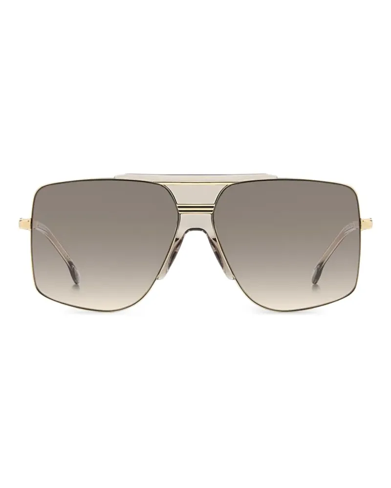 Victoria Beckham oversized pilot-frame gold sunglasses Gold