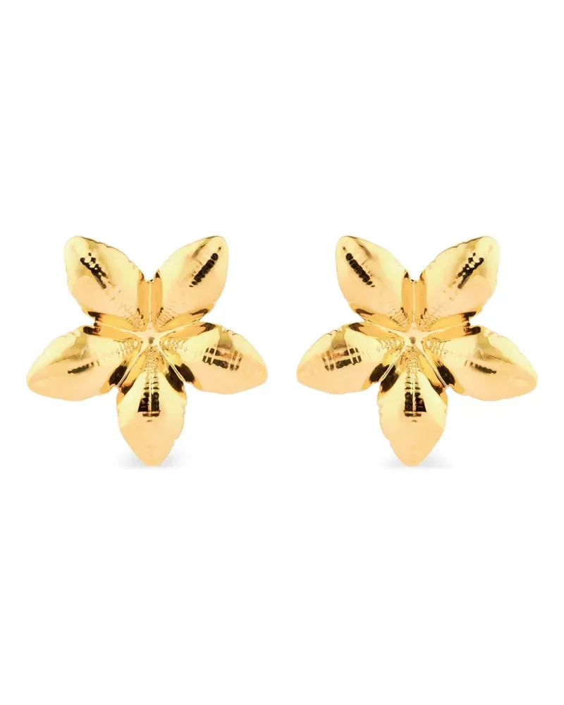 Marni Ohrringe mit Blüten - Gold Gold