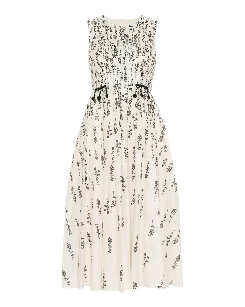 Max Mara Kleid mit Print - Nude Nude