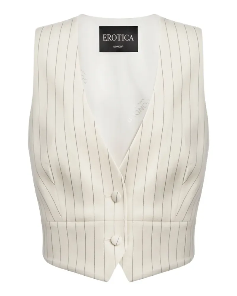 Dondup pinstripe-pattern waistcoat - Nude Nude