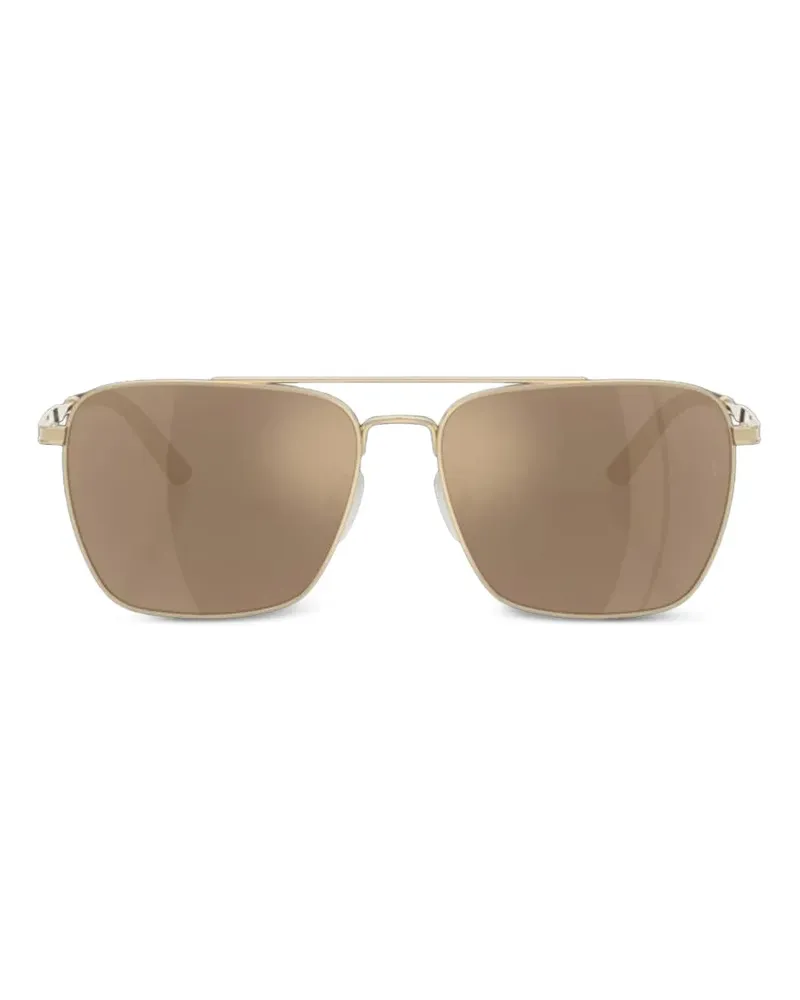 Oliver Peoples R-15 Sonnenbrille mit eckigem Gestell - Gold Gold