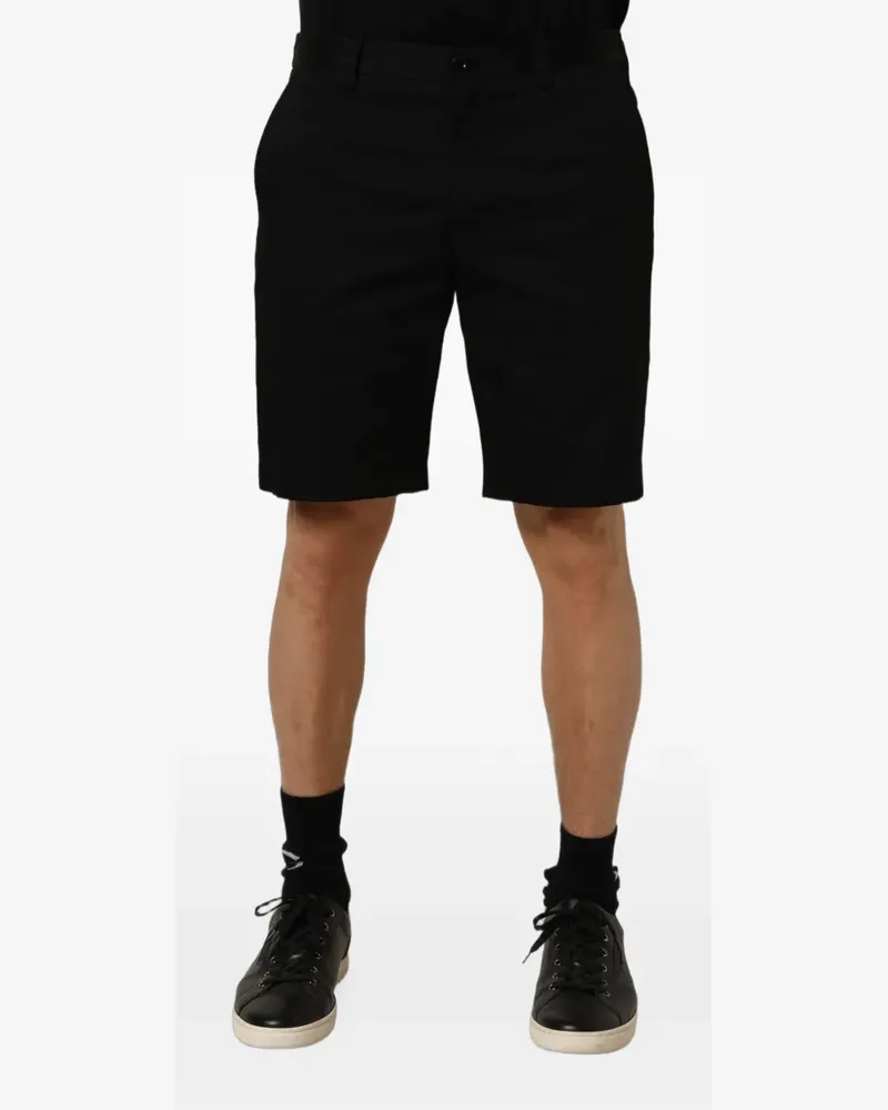 Dolce & Gabbana elasticated-waistband Bermuda shorts - Schwarz Schwarz