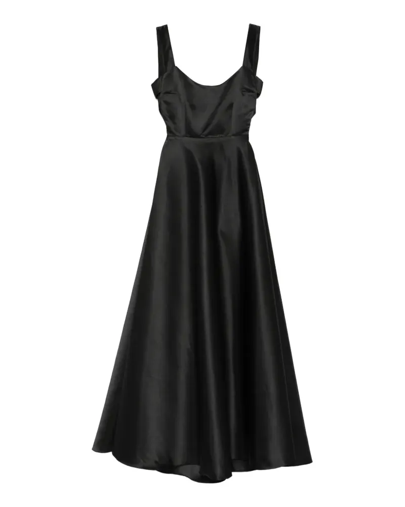 ALCHEMY Lia scoop-neck maxi dress - Schwarz Schwarz