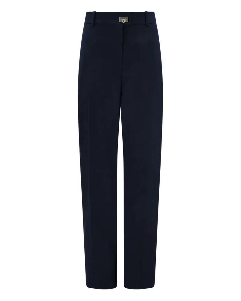 Ferragamo buckle tailored trousers - Blau Blau