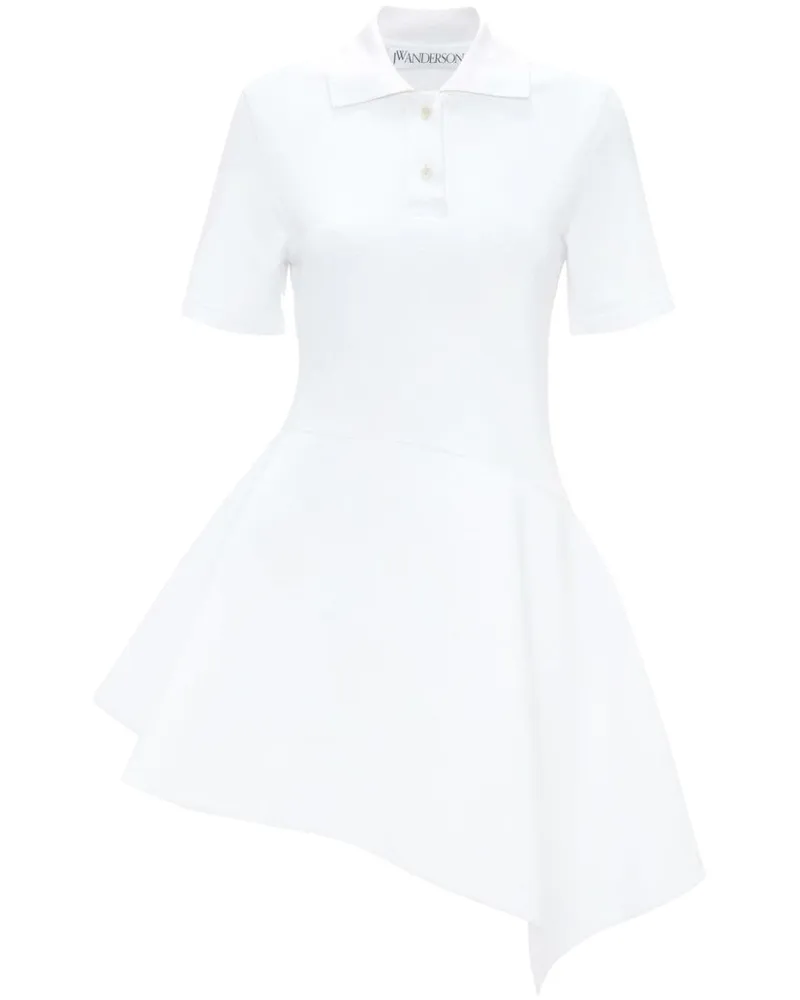 J.W.Anderson Kleid mit Poloshirtkragen - Weiß Weiß