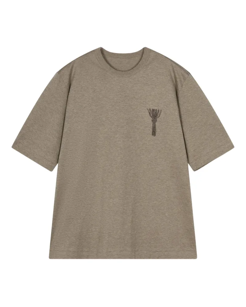 JNBY T-Shirt mit Knotenstickerei - Braun Braun
