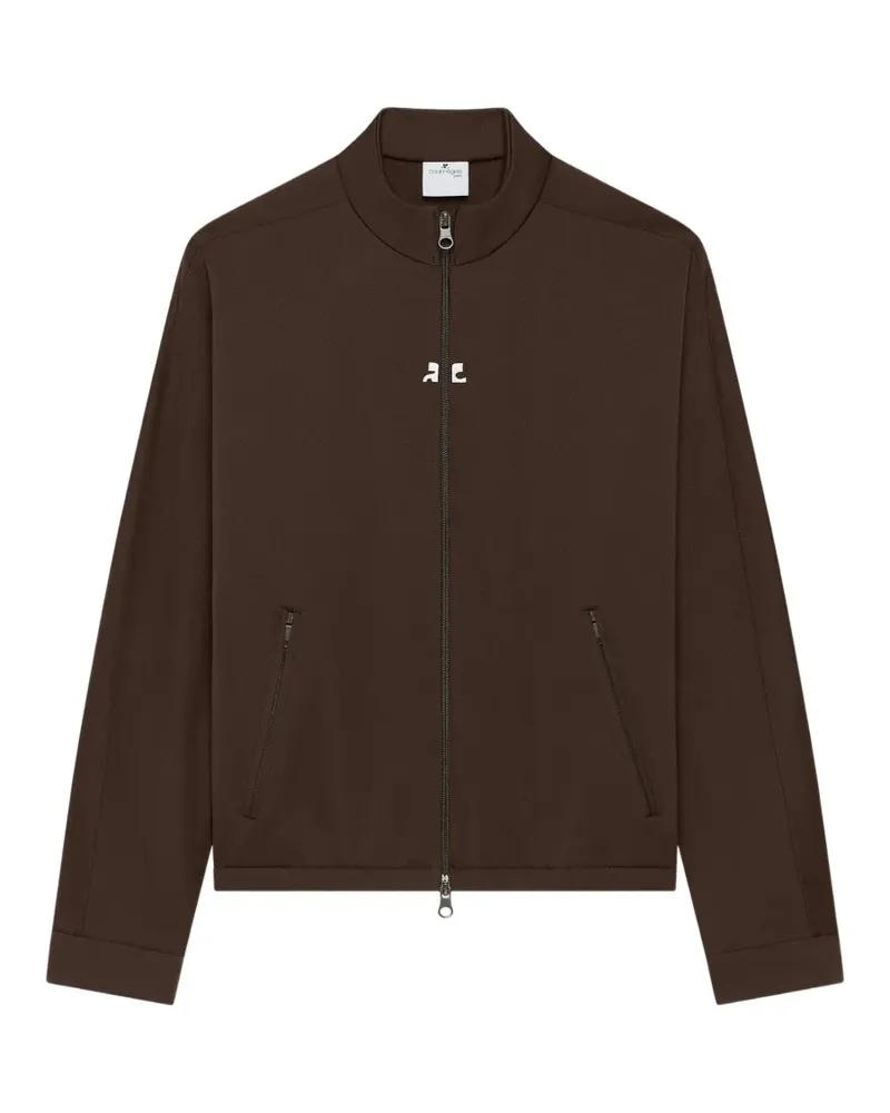 Courrèges Sportjacke mit Reißverschluss - Braun Braun