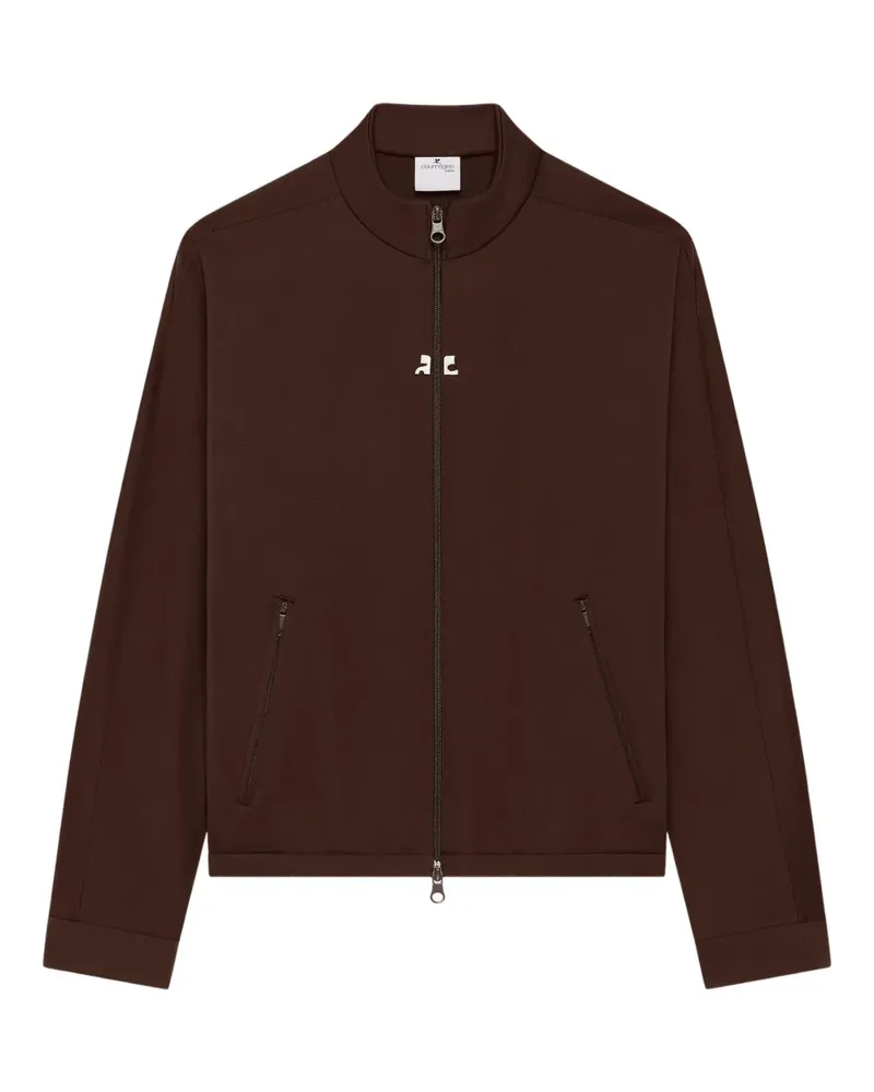 Courrèges Sportjacke mit Reißverschluss - Braun Braun