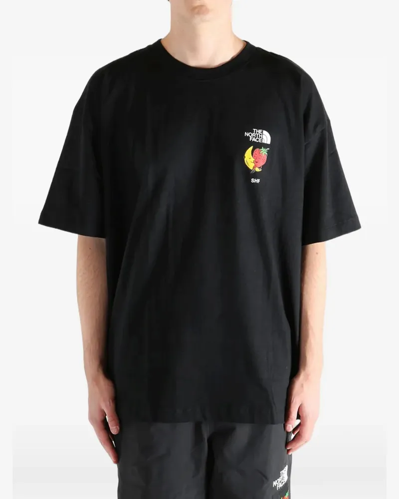 The North Face x SHF logo-print T-shirt - Schwarz Schwarz
