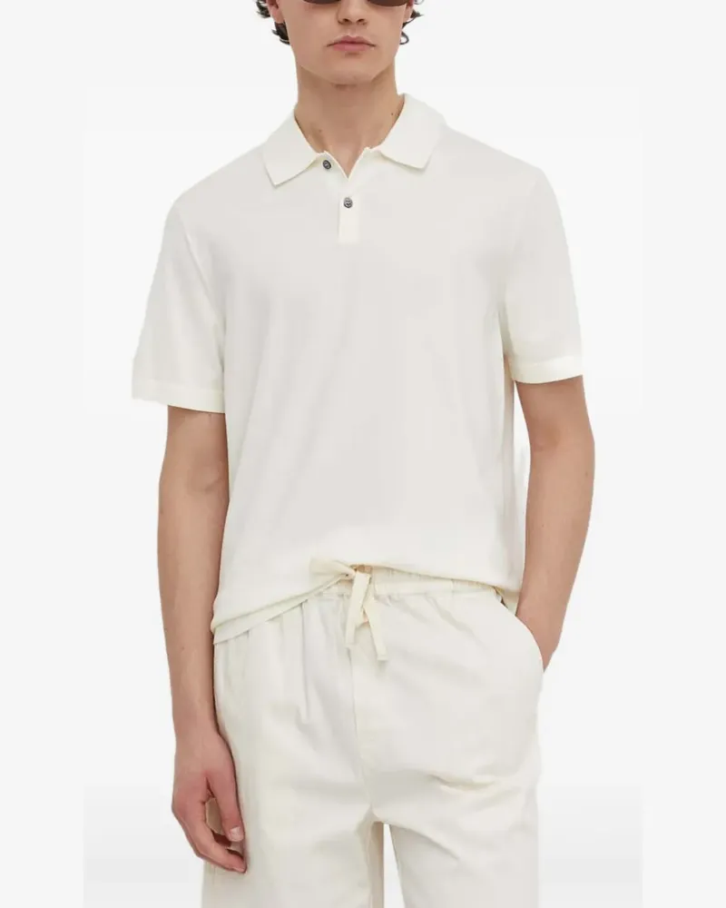 Theory Poloshirt mit Knöpfen - Weiß Weiß