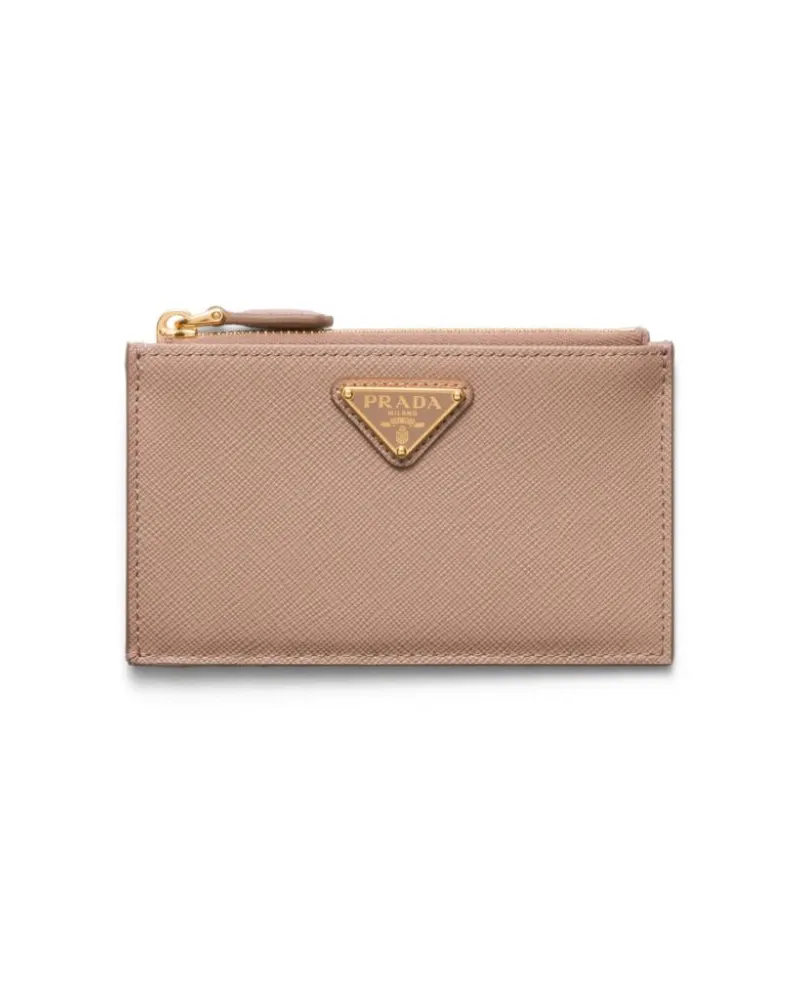 Prada Kartenetui aus Saffiano-Leder - Rosa Rosa